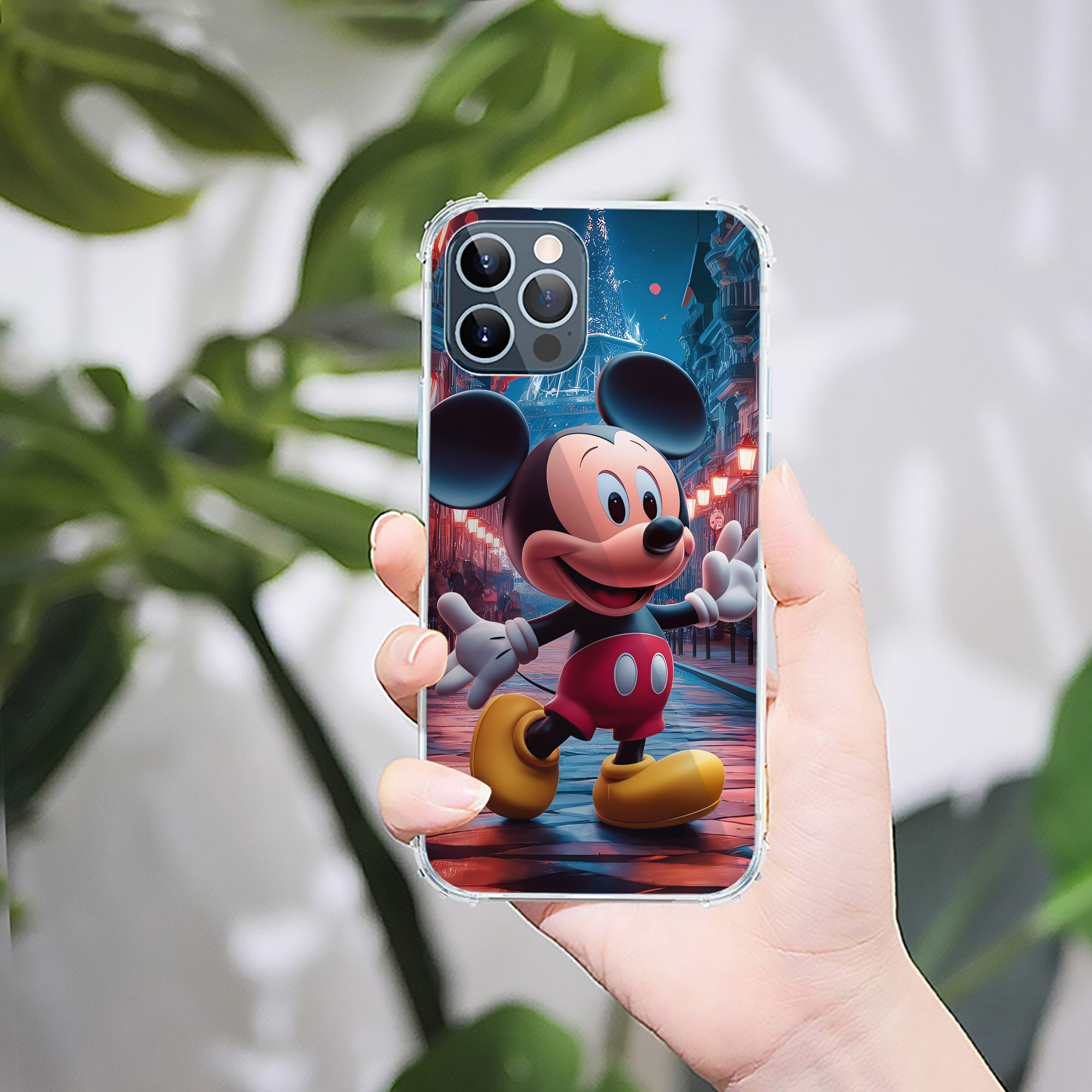 ミッキーマウス Mickey Mouse 【iPhone 12シリーズ対応】透明スマホケース（クリアソフトケース）